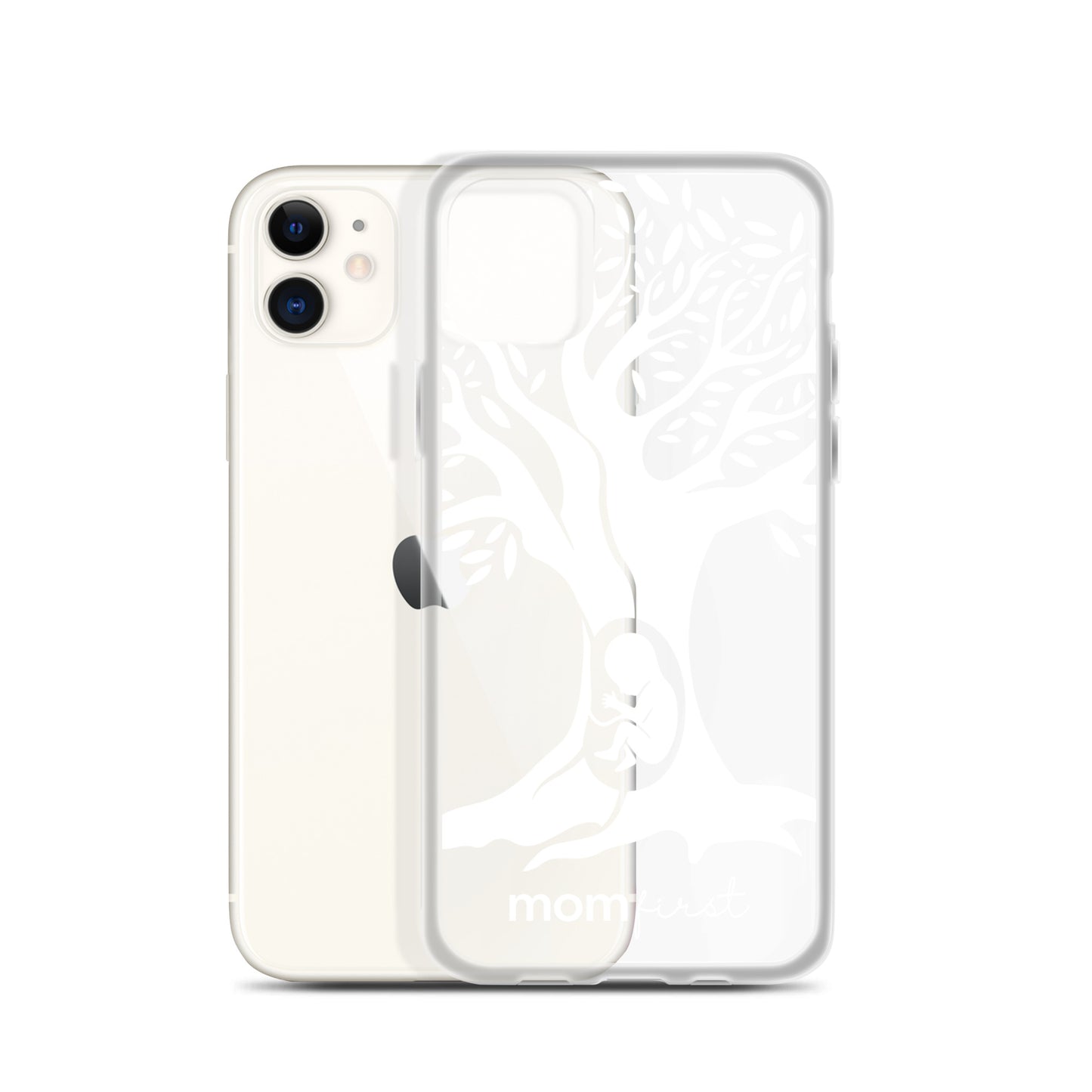 Clear Case for iPhone® - White Logo