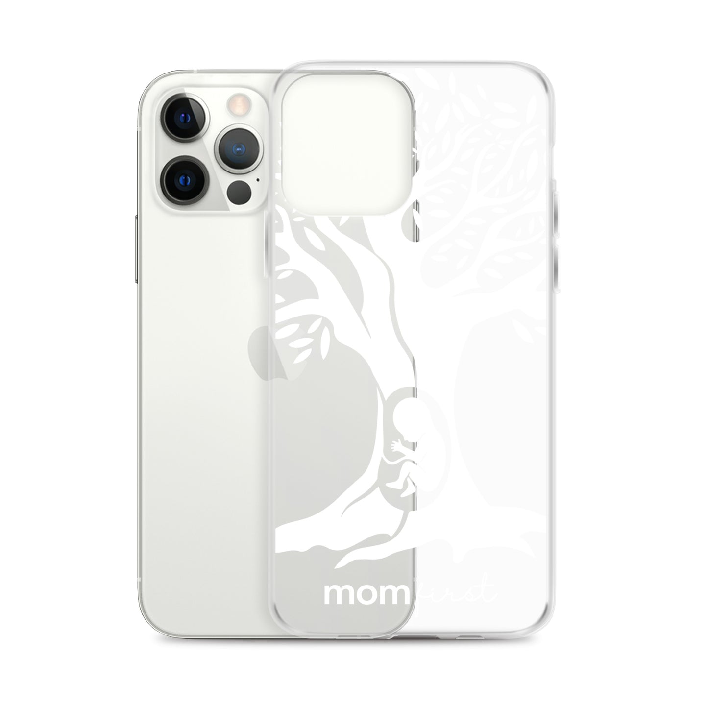 Clear Case for iPhone® - White Logo