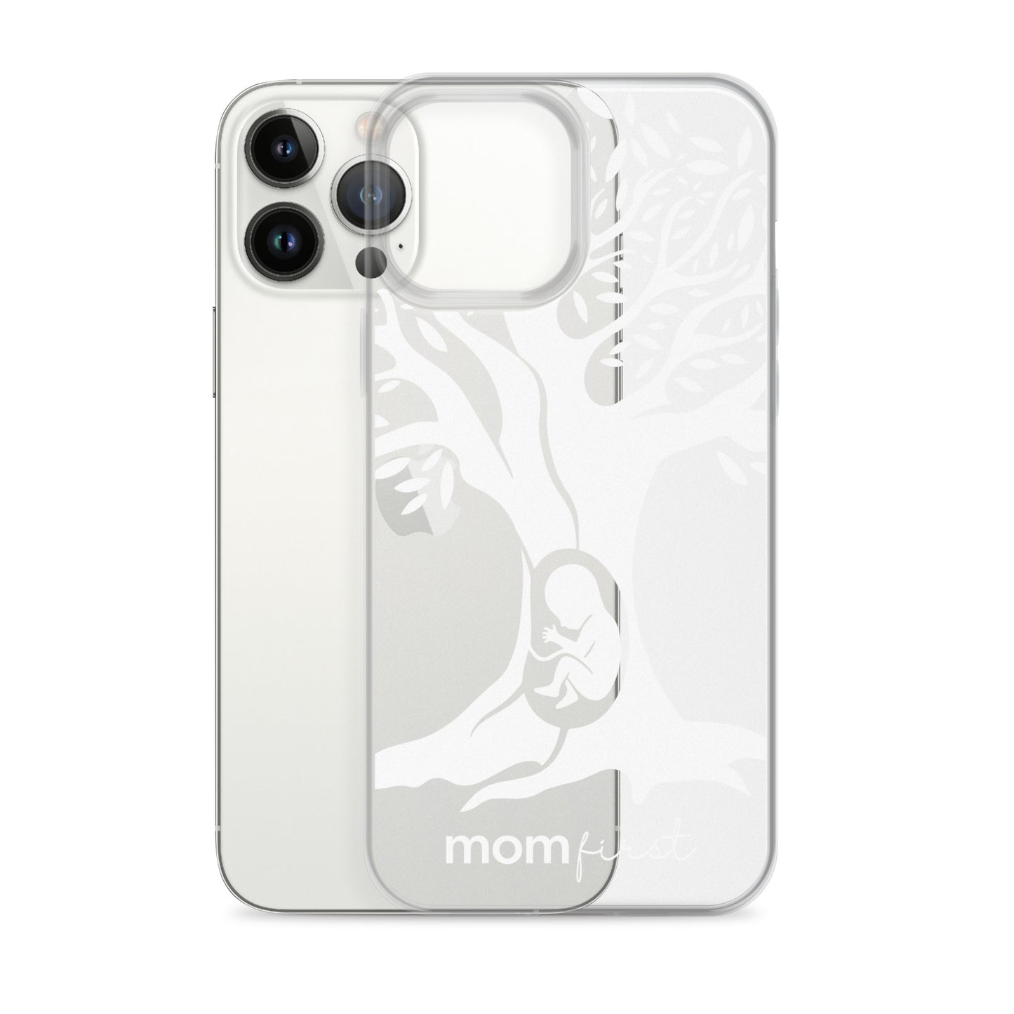 Clear Case for iPhone® - White Logo