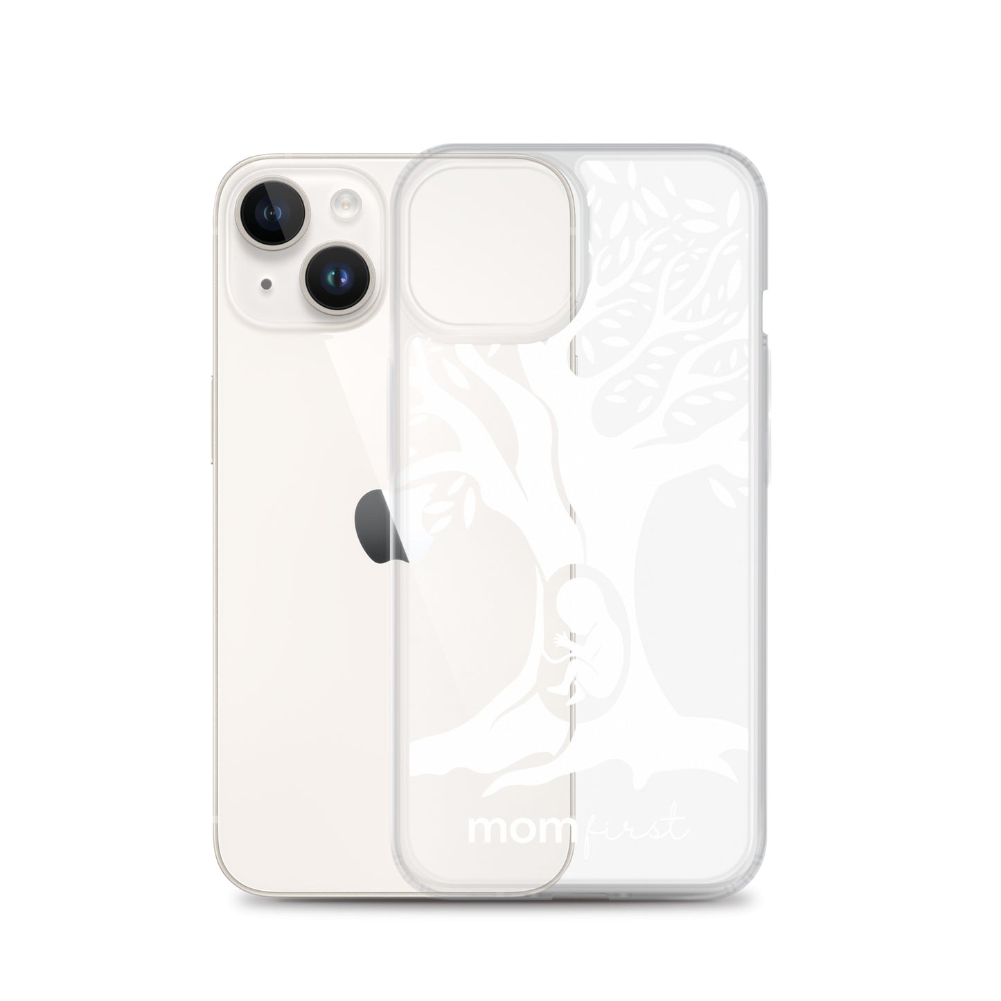 Clear Case for iPhone® - White Logo