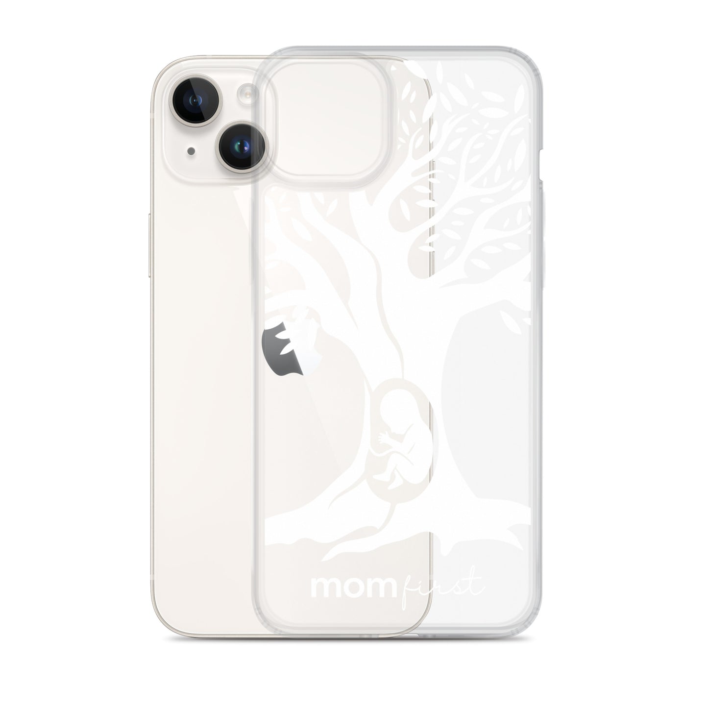 Clear Case for iPhone® - White Logo