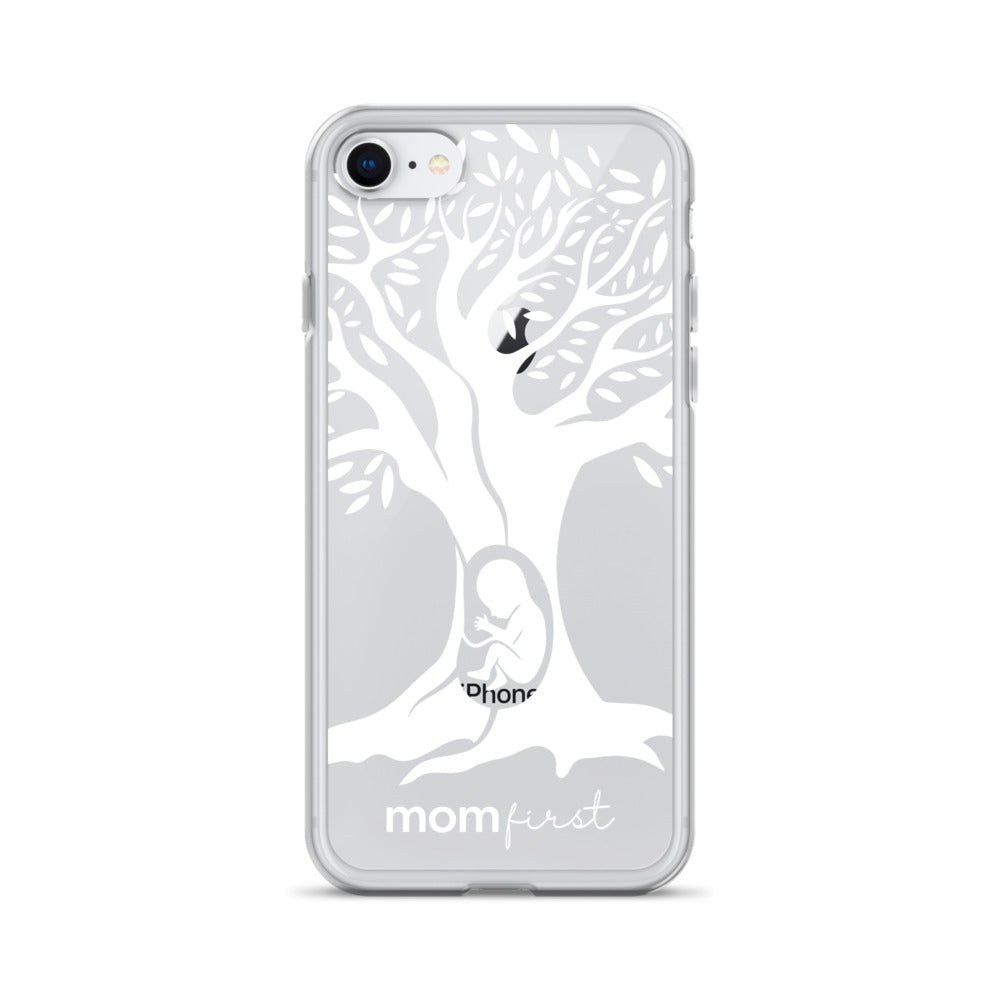 Clear Case for iPhone® - White Logo