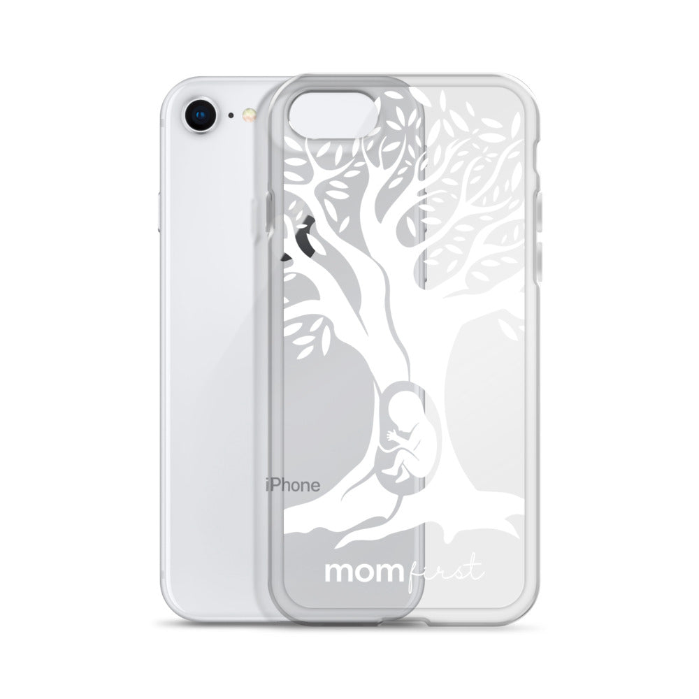 Clear Case for iPhone® - White Logo