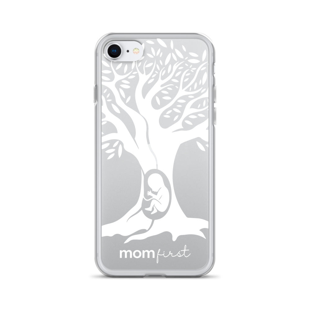 Clear Case for iPhone® - White Logo