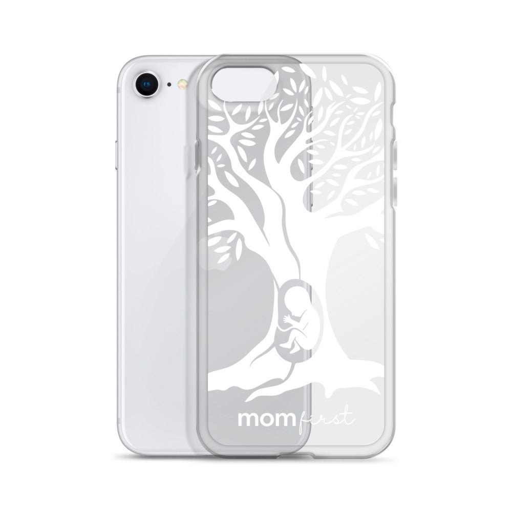 Clear Case for iPhone® - White Logo