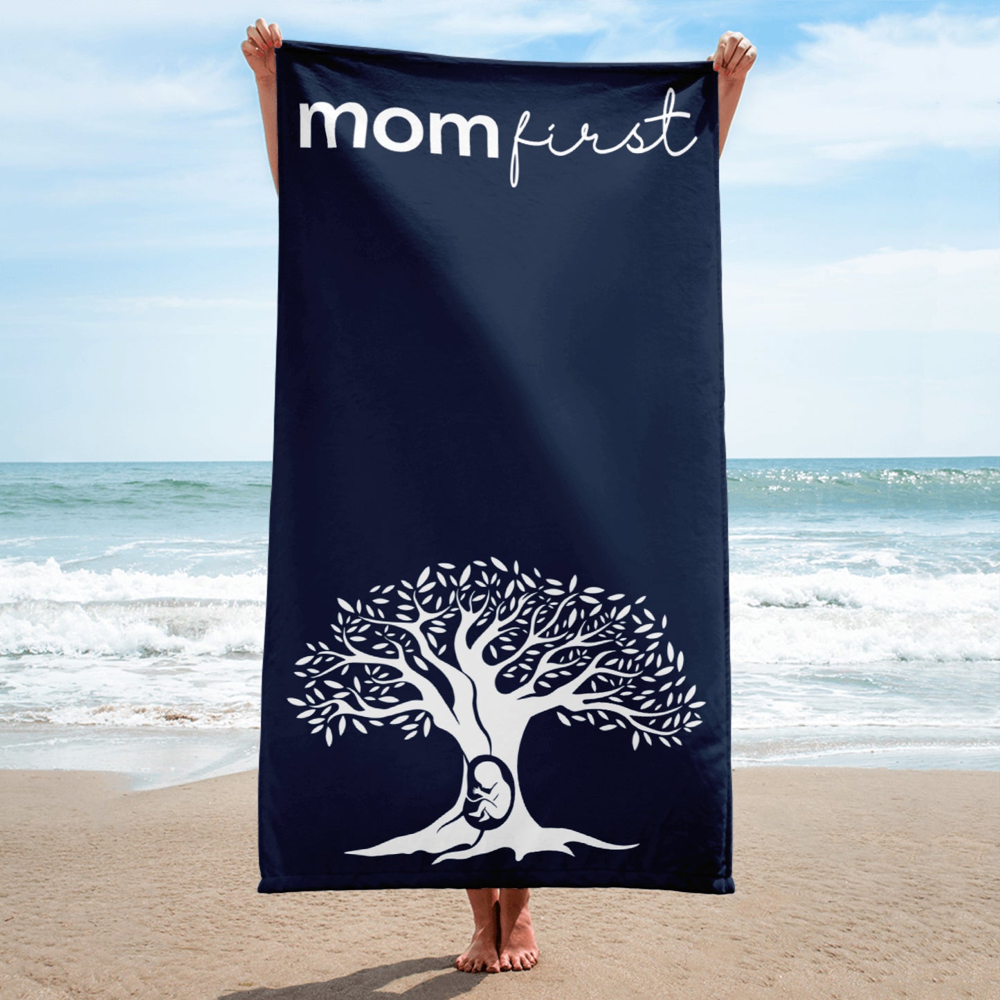 Azure Blue Beach Towel