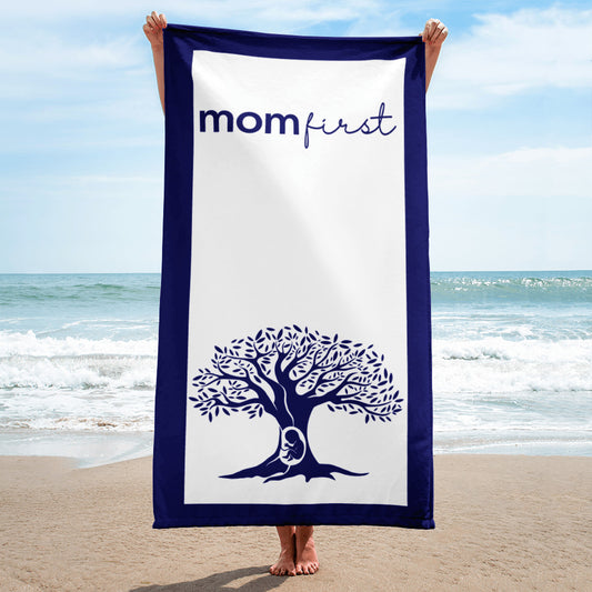 Mom First Blue Towel