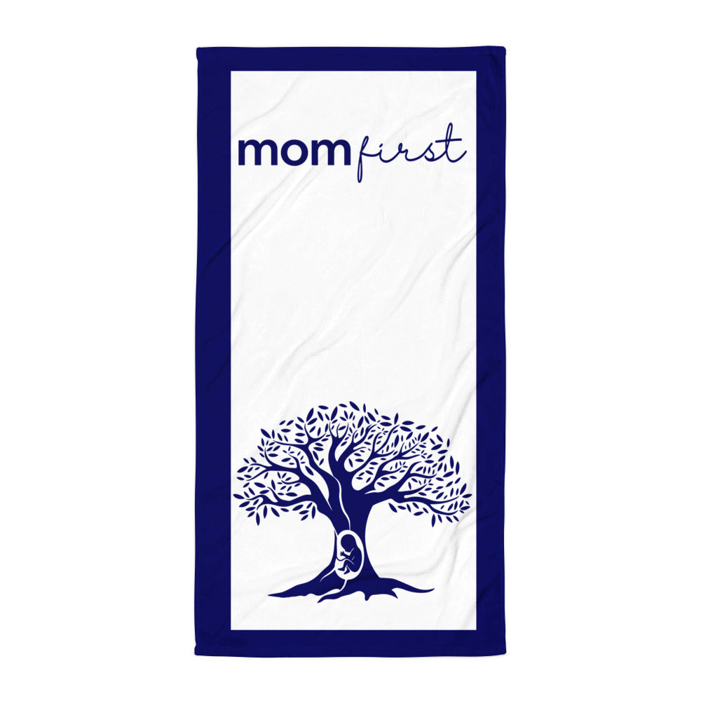 Mom First Blue Towel