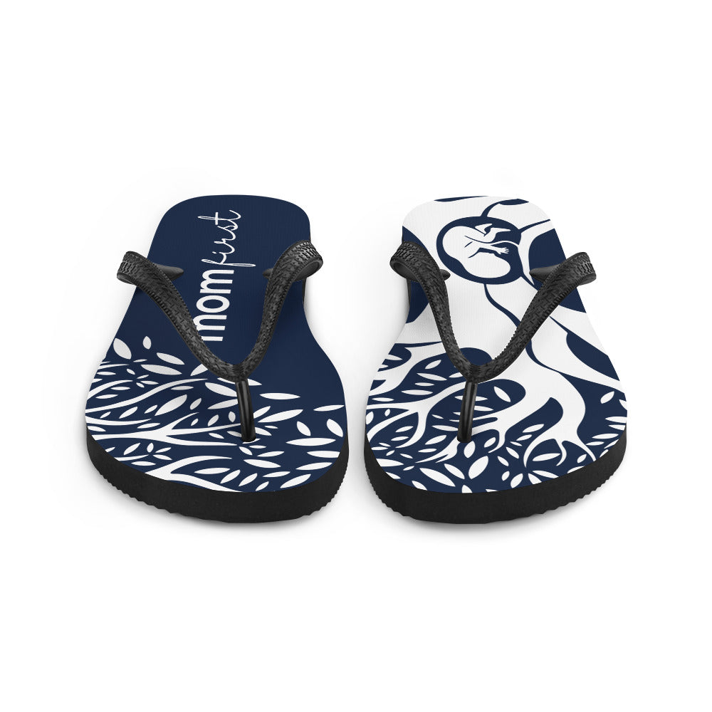 Navy Blue Flip-Flops
