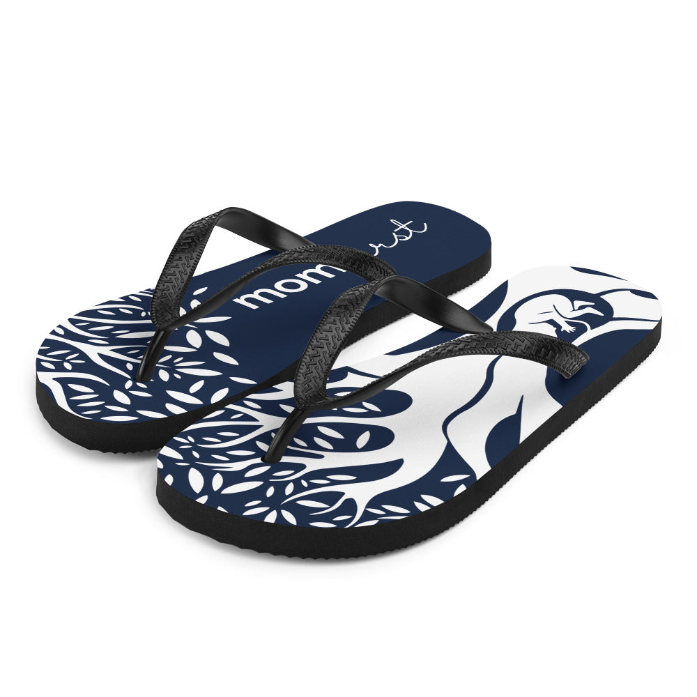 Navy Blue Flip-Flops