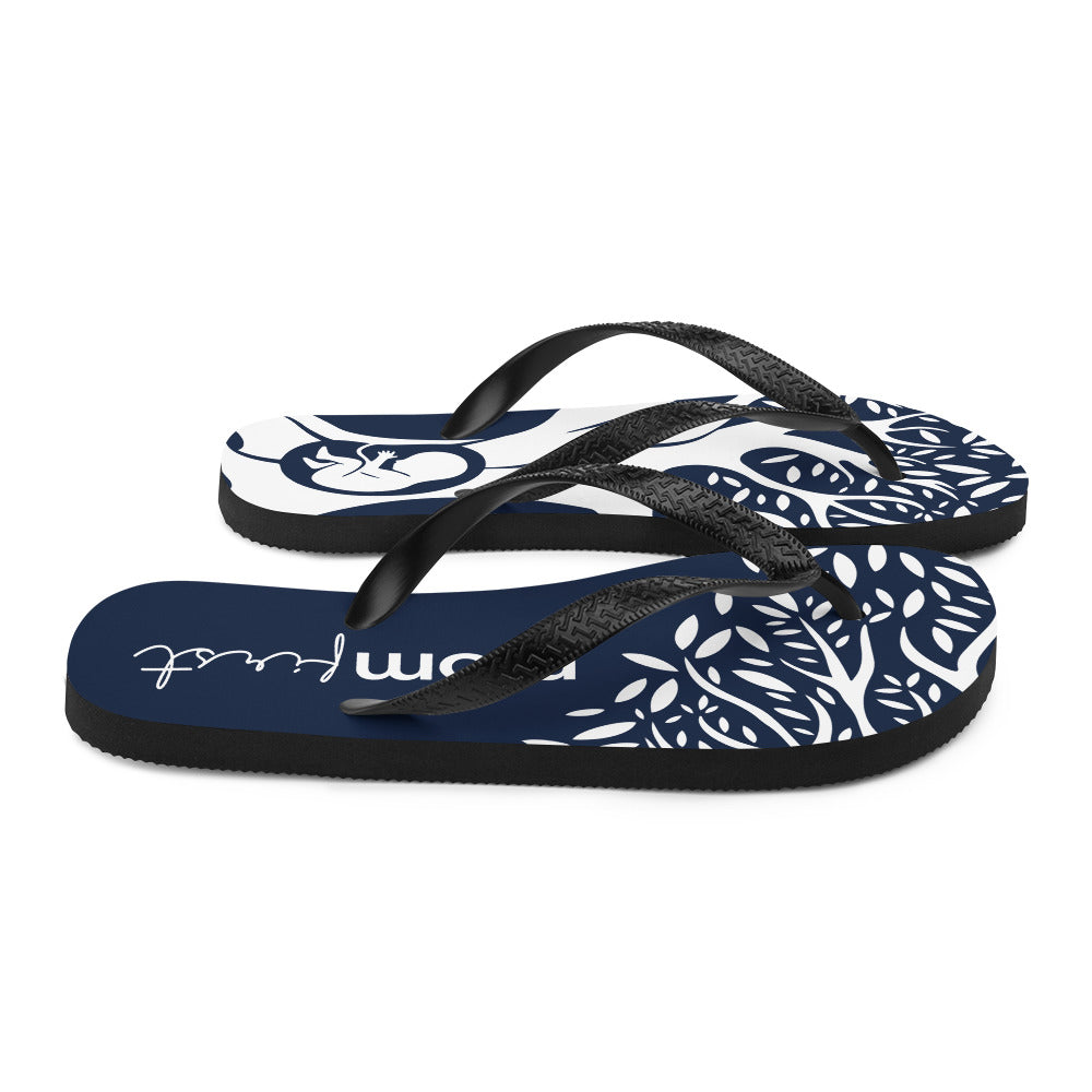 Navy Blue Flip-Flops