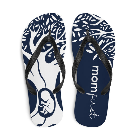 Navy Blue Flip-Flops