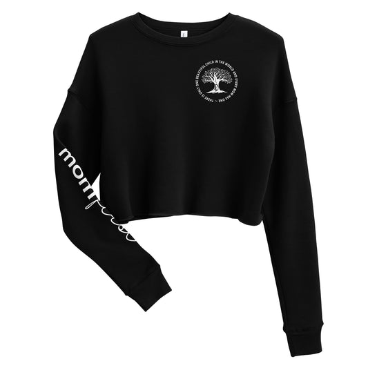 Cropped Sweatshirt Side Sleeve