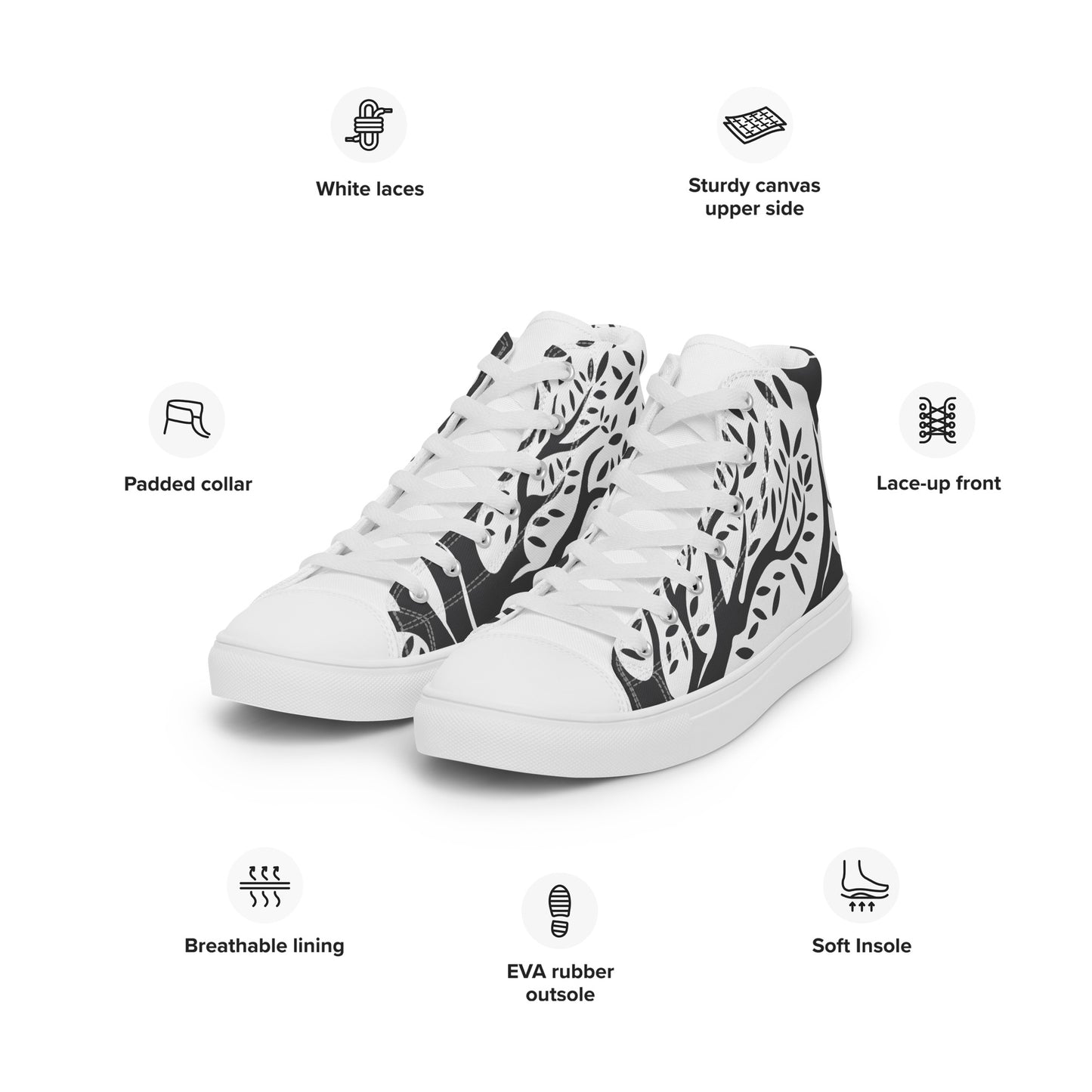 Women's High Top Canvas Shoes